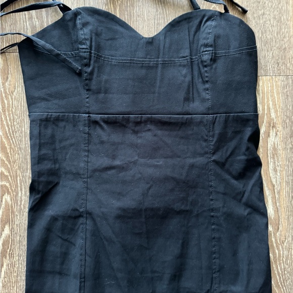 ANTHROPOLOGIE CORSET DRESS - BLK - SZ L - Picture 3 of 5